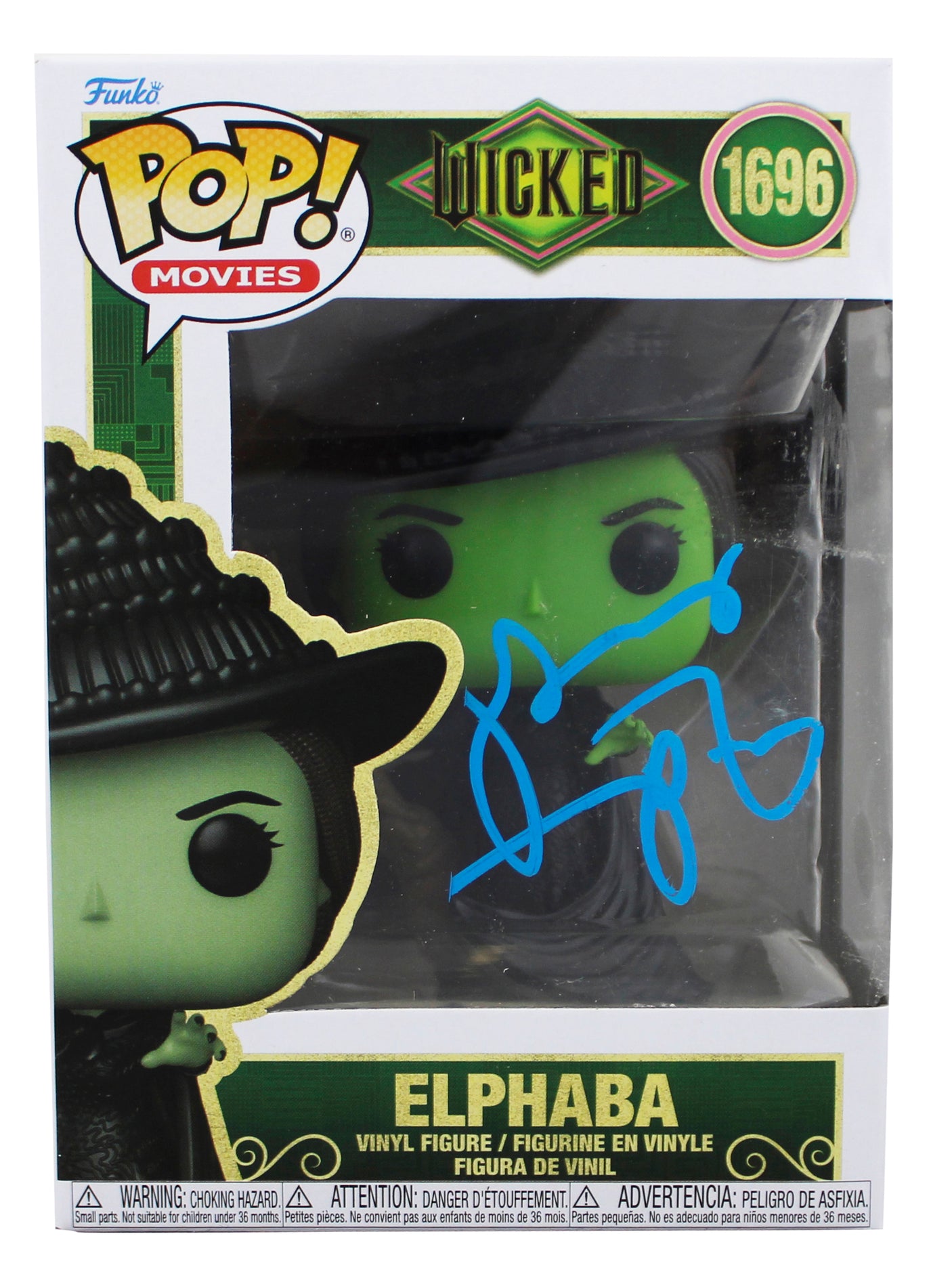 Idina Menzel Wicked Signed Elphaba #1696 Funko Pop Vinyl Figure JSA #AU08714