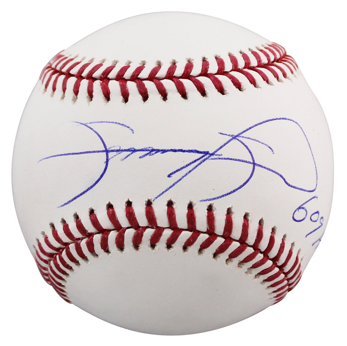 Cubs Sammy Sosa "609 HRS" Authentic Signed OML Baseball w/ Case Autographed BAS