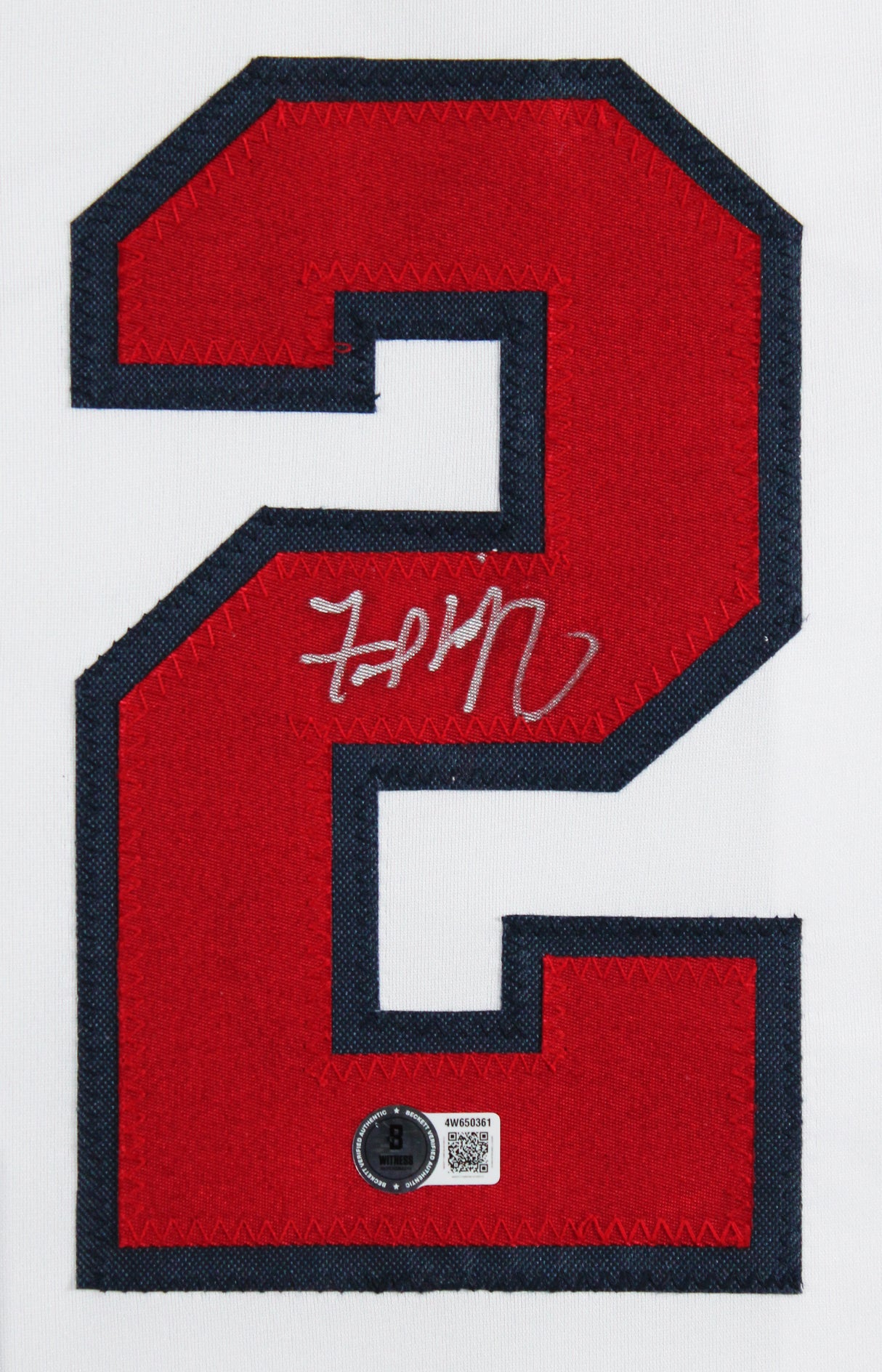 Fred McGriff Authentic Signed White Pro Style Framed Jersey BAS Witnessed