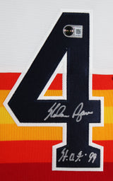 Astros Nolan Ryan "HOF 99" Authentic Signed Rainbow Nike CC Framed Jersey BAS