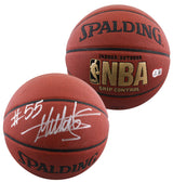 76ers Dikembe Mutombo Authentic Signed Spalding I/O Basketball BAS #BR84342