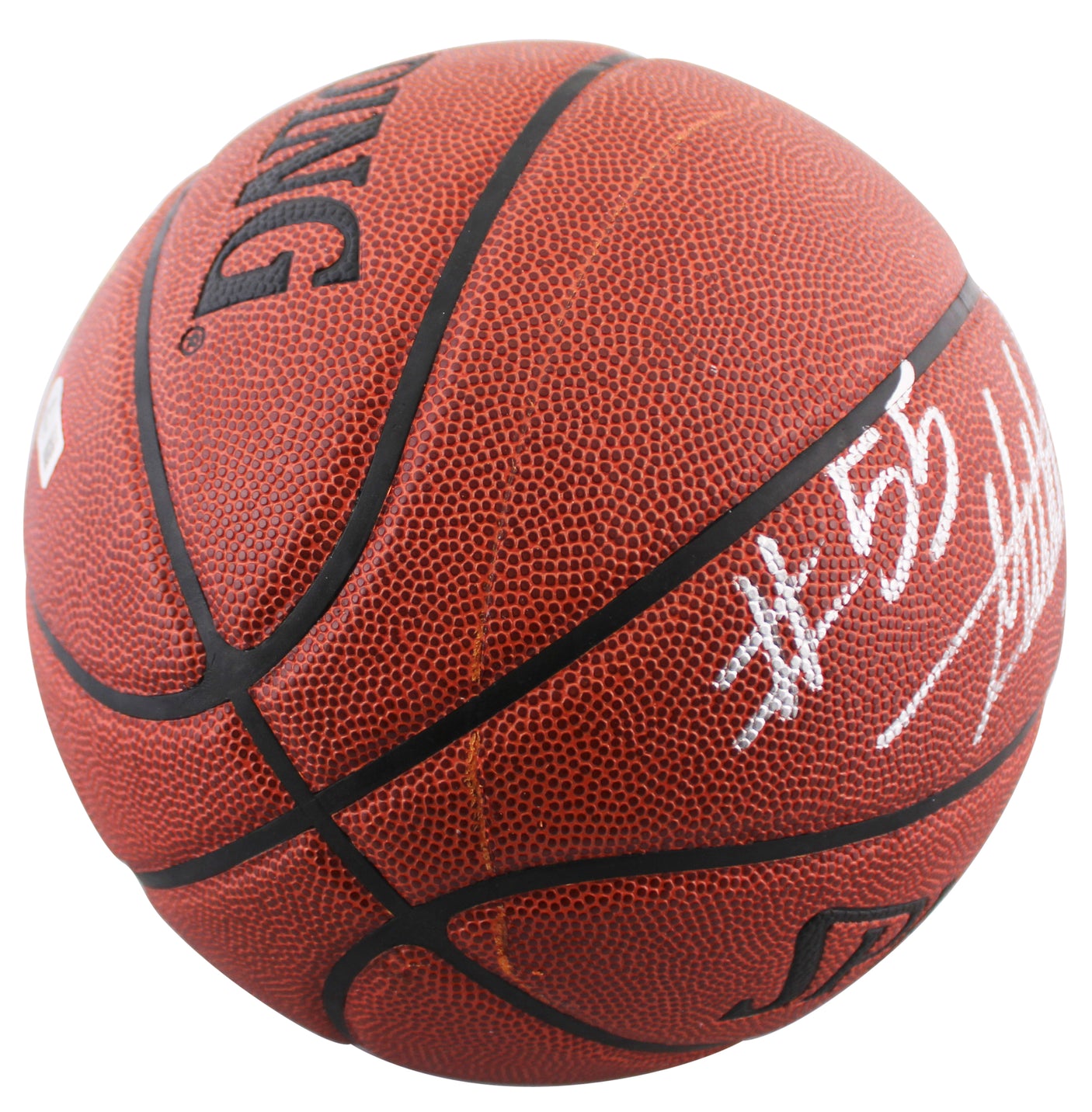 76ers Dikembe Mutombo Authentic Signed Spalding I/O Basketball BAS #BR84342