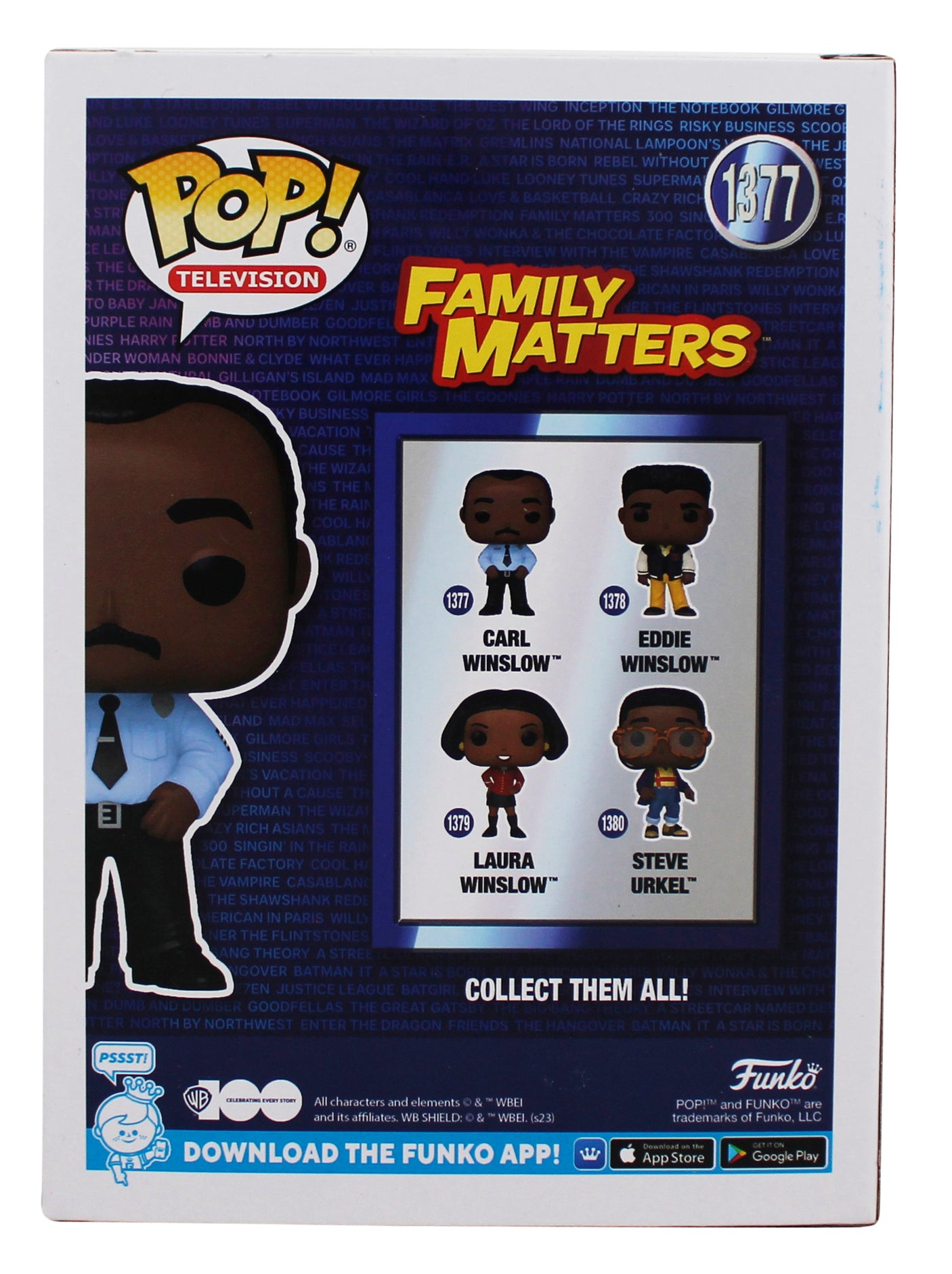 Reginald VelJohnson Family Matters "Carl" Signed #1377 Funko Pop Figure BAS Wit
