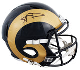 Rams Aaron Donald Signed 2000-16 TB Full Size Speed Rep Helmet W/ Case BAS