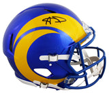 Rams Aaron Donald Authentic Signed Authentic Full Size Speed Proline Helmet BAS