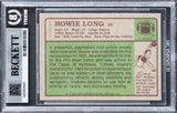 Raiders Howie Long "HOF 00" Authentic Signed 1984 Topps #111 Card BAS Slabbed