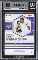 Lakers Shaquille O'Neal Authentic Signed 2020 Panini Mosaic #300 Card BAS Slab 2