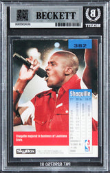 Magic Shaquille O'Neal Authentic Signed 1992 Skybox #382 Rookie Card BAS Slabbed