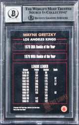 Kings Wayne Gretzky Signed 1992 Pocket Pages #6 Card Auto 10! BAS Slabbed