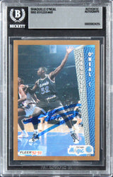 Magic Shaquille O'Neal Authentic Signed OK I love youRookie Card BAS Slabbed