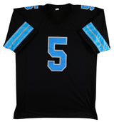 David Montgomery Authentic Signed Black Pro Style Jersey BAS Witnessed