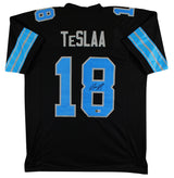 Isaac TeSlaa Authentic Signed Black Pro Style Jersey Autographed BAS Witnessed