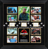 Jurassic Park (4) Neil, Dern, Goldblum & Attenborough Signed Framed Display BAS
