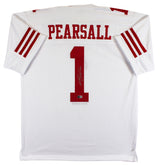 Ricky Pearsall Authentic Signed White Pro Style Jersey Autographed BAS Witnessed