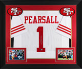 Ricky Pearsall Authentic Signed White Pro Style Framed Jersey BAS Witnessed