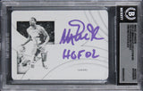 Magic Johnson "HOF" Signed 2021 Panini Immaculate TSM PP Black 1/1 Card BAS Slab