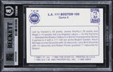 Lakers Magic Johnson Authentic Signed 1985 Star Lakers Champs #7 Card BAS Slab