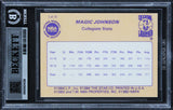 Lakers Magic Johnson Authentic Signed 1986 Star #2 Card Autographed BAS Slabbed
