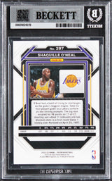 Lakers Shaquille O'Neal Authentic Signed 2022 Panini Prizm #297 Card BAS Slabbed