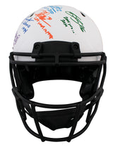 NFL 2k Rushers (9) Peterson, Sanders +7 Signed F/S Speed Proline Helmet BAS Wit