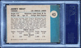 Lakers Jerry West 1961 Fleer #43 Rookie Card Graded VG-EX-4 PSA Slabbed