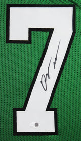 Quinyon Mitchell Signed Kelly Green Pro Style Framed Jersey JSA Witness