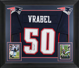 Mike Vrabel Authentic Signed Navy Pro Style Framed Jersey JSA Witness