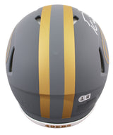 49ers George Kittle Signed Slate Full Size Speed Proline Helmet BAS Witnessed
