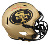 49ers George Kittle Signed Rave Full Size Speed Rep Helmet W/ Case BAS Witnessed