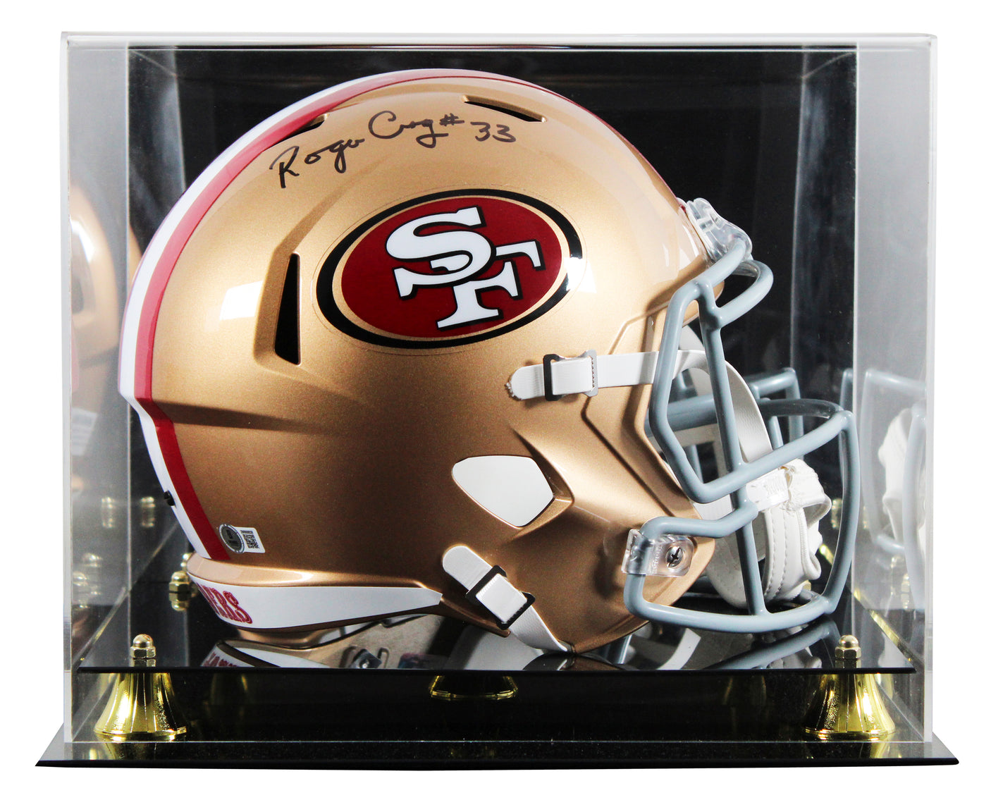 49ers Roger Craig Signed Full Size Speed Rep Helmet W/ Case BAS Witnessed
