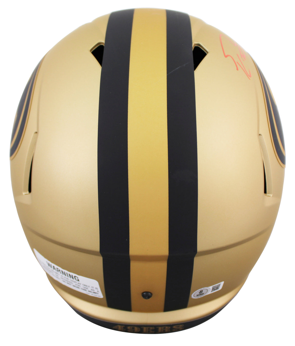49ers George Kittle Signed Rave Full Size Speed Rep Helmet W/ Case BAS Witnessed