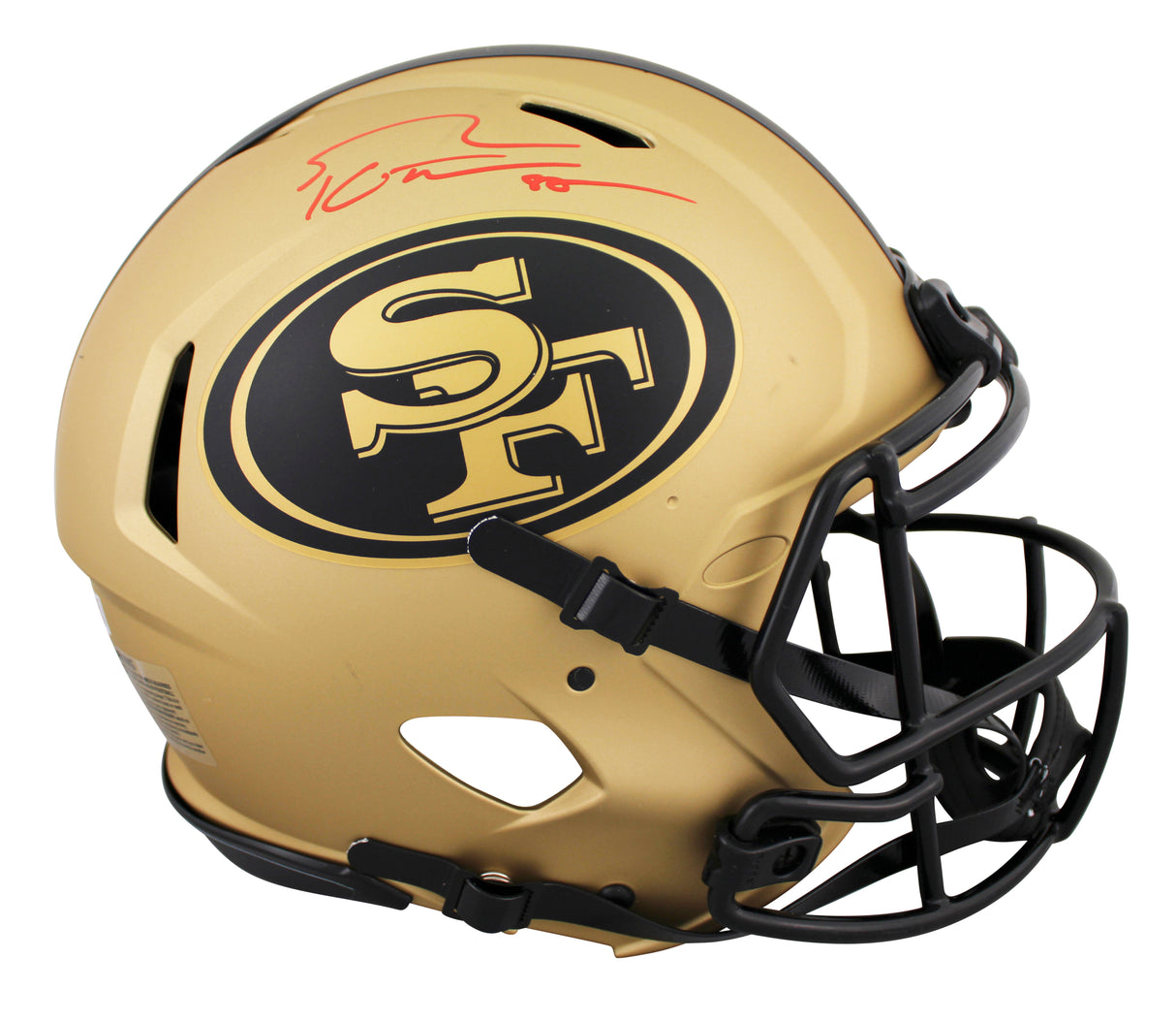 49ers George Kittle Signed Rave Full Size Speed Proline Helmet W/ Case BAS Wit