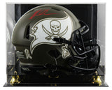 Buccaneers Mike Evans Signed STS Full Size Speed Proline Helmet W/ Case BAS Wit