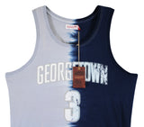 Georgetown Allen Iverson Signed Tie Dye Cotton M&N Tank Jersey BAS Witnessed