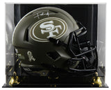 49ers Frank Gore Signed STS Full Size Speed Rep Helmet W/ Case BAS Witnessed