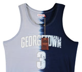 Georgetown Allen Iverson Signed Tie Dye Cotton M&N Tank Jersey BAS Witnessed