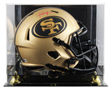 49ers Frank Gore Signed Rave Full Size Speed Rep Helmet W/ Case BAS Witnessed