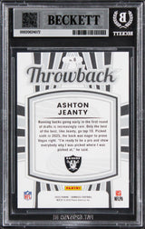 Raiders Ashton Jeanty Signed 2025 Donruss Rated Rookies #6 RC Card BAS Slabbed