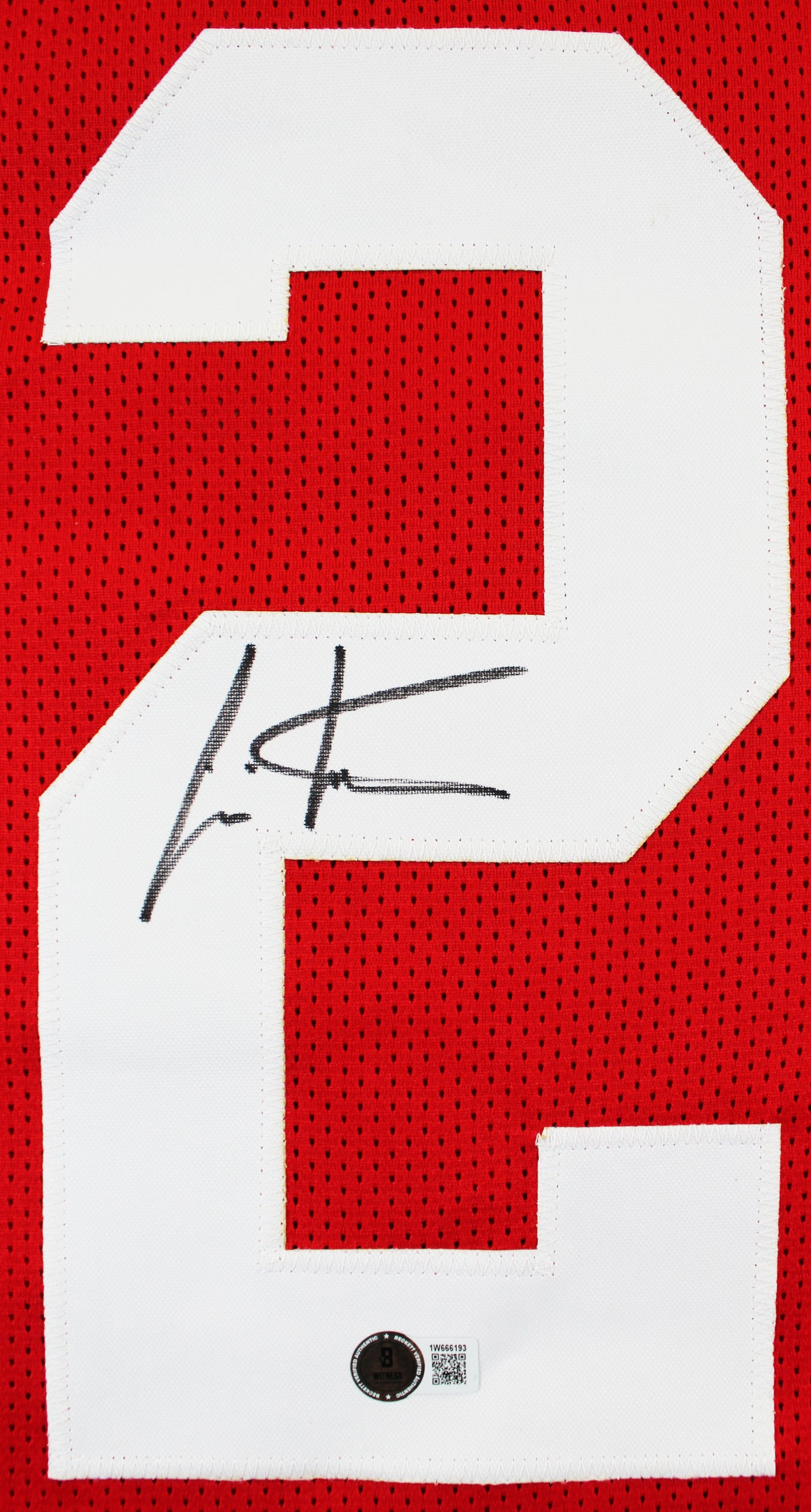 Ohio State Cris Carter Authentic Signed Red Pro Style Framed Jersey BAS Witness