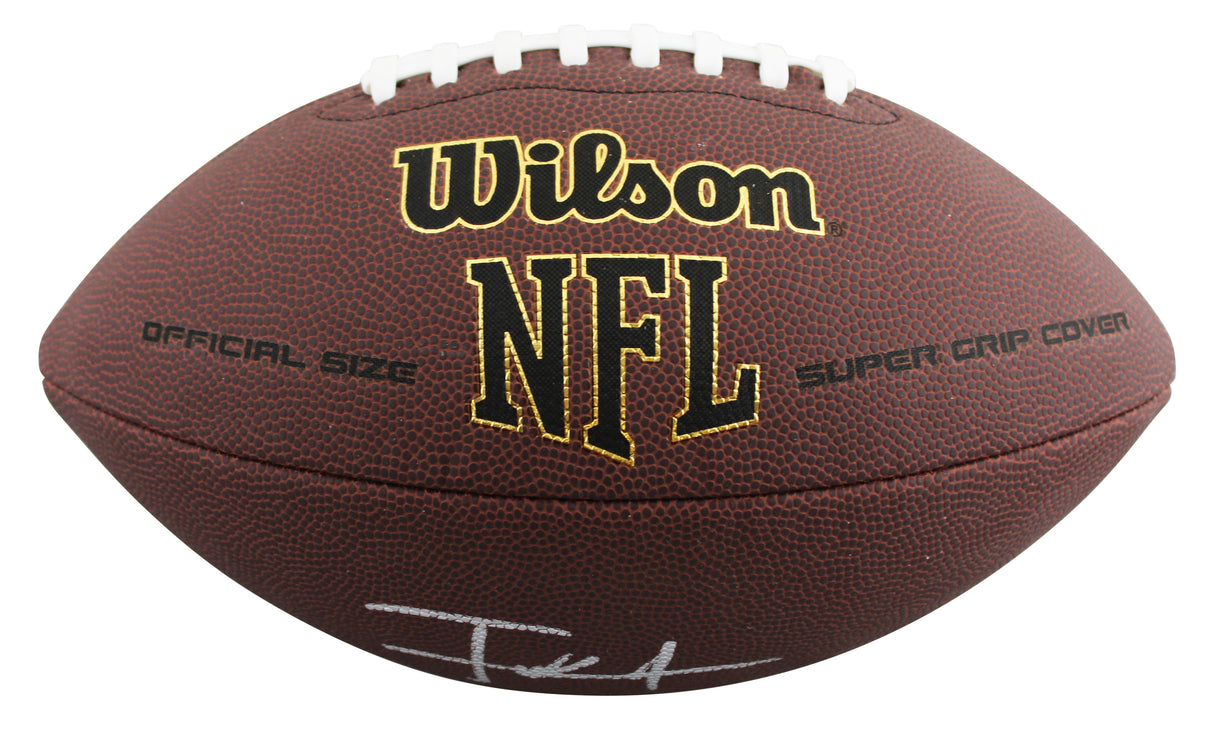 49ers Frank Gore Authentic Signed Wilson Super Grip Nfl Football BAS Witnessed