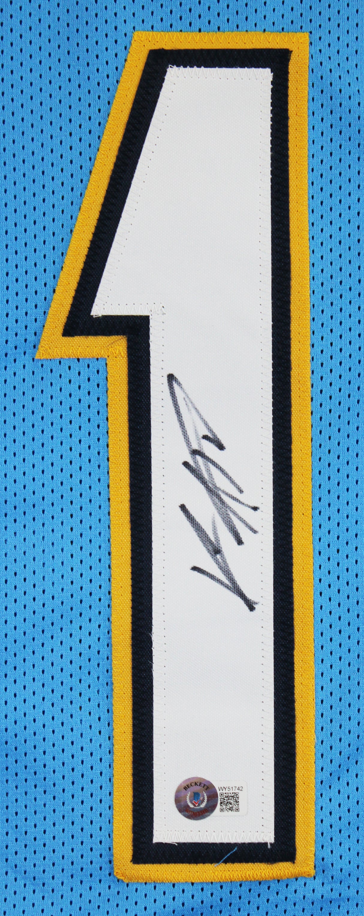 Keenan Allen Authentic Signed Powder Blue Pro Style Jersey BAS Witnessed