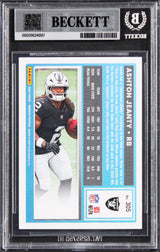 Raiders Ashton Jeanty Authentic Signed 2025 Donruss #305 Rookie Card BAS Slabbed