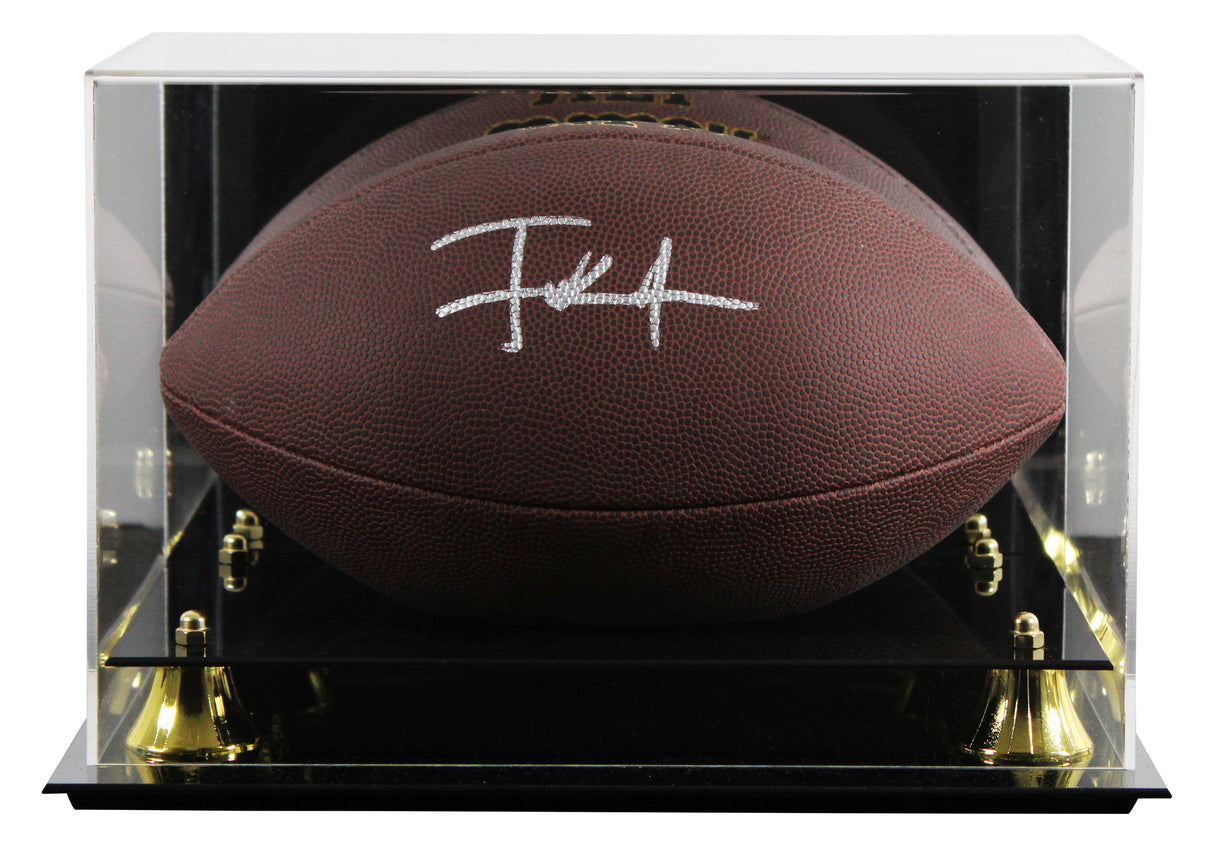 49ers Frank Gore Authentic Signed Wilson Super Grip Football W/ Case BAS Witness