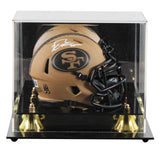 49ers George Kittle Signed STS II Speed Mini Helmet W/ Case BAS Witnessed