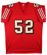 Patrick Willis "HOF 24" Signed Red Pro Style Jersey w/ Dropshadow BAS Witness 2