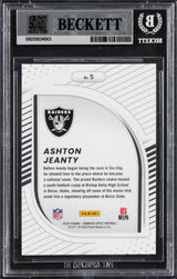 Raiders Ashton Jeanty Signed 2025 Donruss Optic HP #6 Rookie Card BAS Slabbed 2