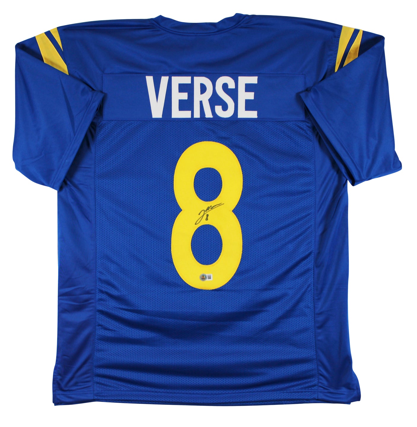 Jared Verse Authentic Signed Blue Pro Style Jersey Autographed BAS Witnessed 1