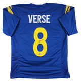 Jared Verse Authentic Signed Blue Pro Style Jersey Autographed BAS Witnessed 1