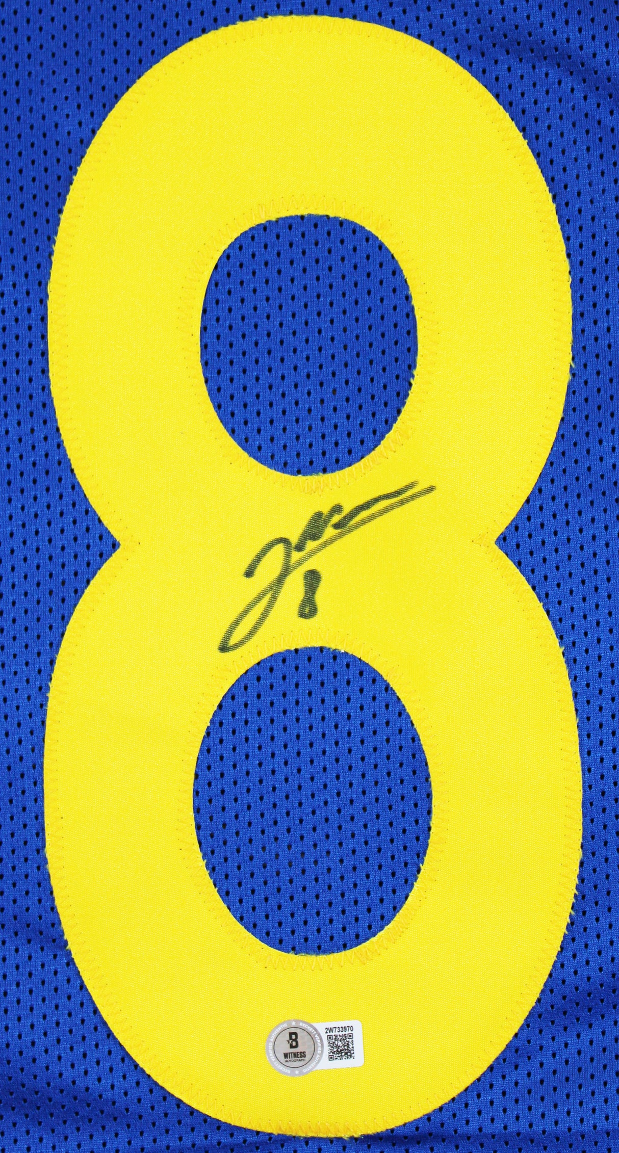 Jared Verse Authentic Signed Blue Pro Style Jersey Autographed BAS Witnessed 1