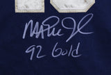 Magic Johnson "92 Gold" Signed Navy & Gold Nike Team USA Jersey BAS W #3W387216